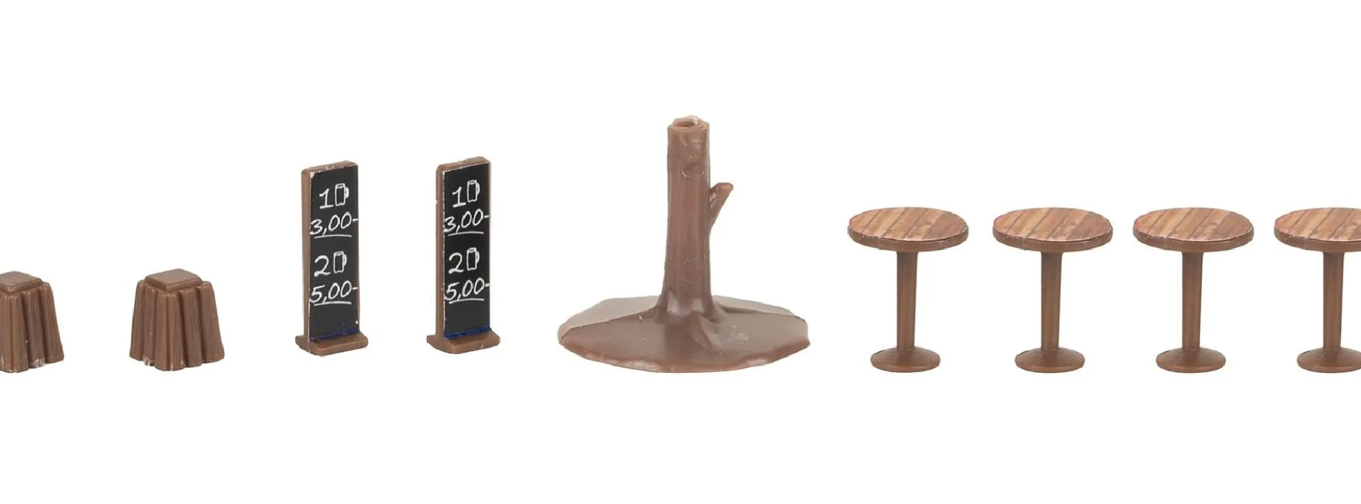FALLER 134006 Aktions-Set Weihnachtsmarktbude mit Weihnachtsbaum | 2 Stück | Spur H0