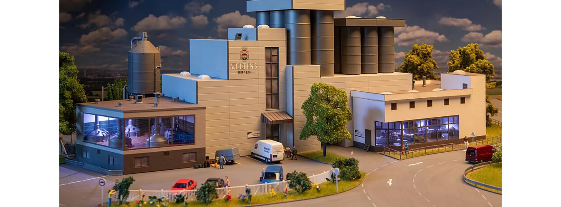 FALLER 130815 Brauerei Veltins | Gebäude Bausatz Spur H0