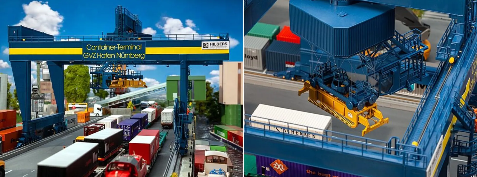 FALLER 120291 Containerbrücke GVZ Hafen Nürnberg | Bausatz Spur H0