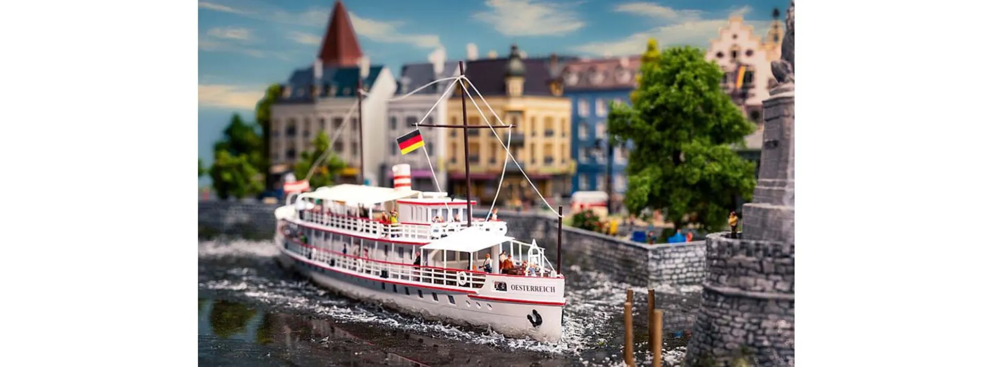 FALLER 222415 Fahrgastschiff Österreich | Schiffbausatz 1:160
