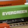 FALLER 272843 40ft Hi-Cube Container EVERGREEN Fertigmodell 1:160