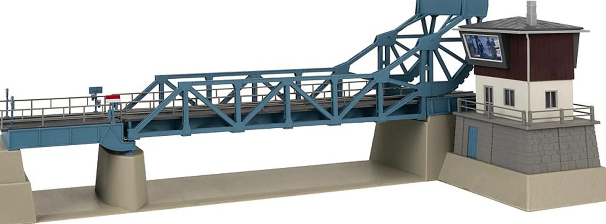 FALLER 120506 Klappbrücke mit Antrieb | Gebäude Bausatz Spur H0