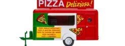 FALLER 182303 Verkaufswagen Pizza Imbisswagen | Modell Anhänger 1:87