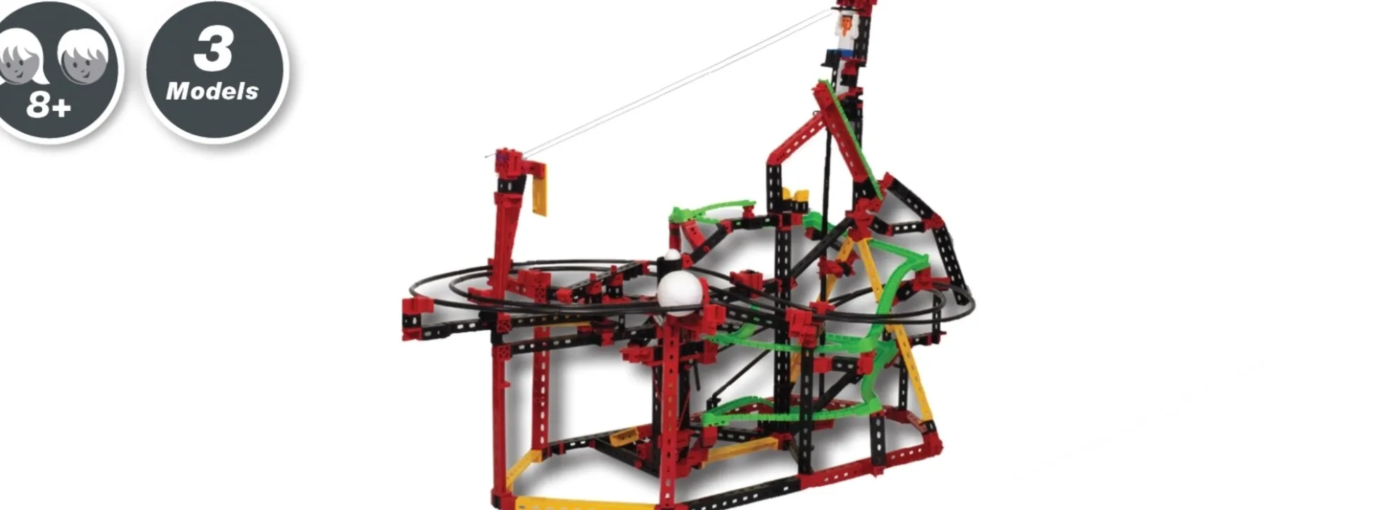 fischertechnik 559890 ADVANCED Funny Reactions | 650 Teile | 3 Modelle