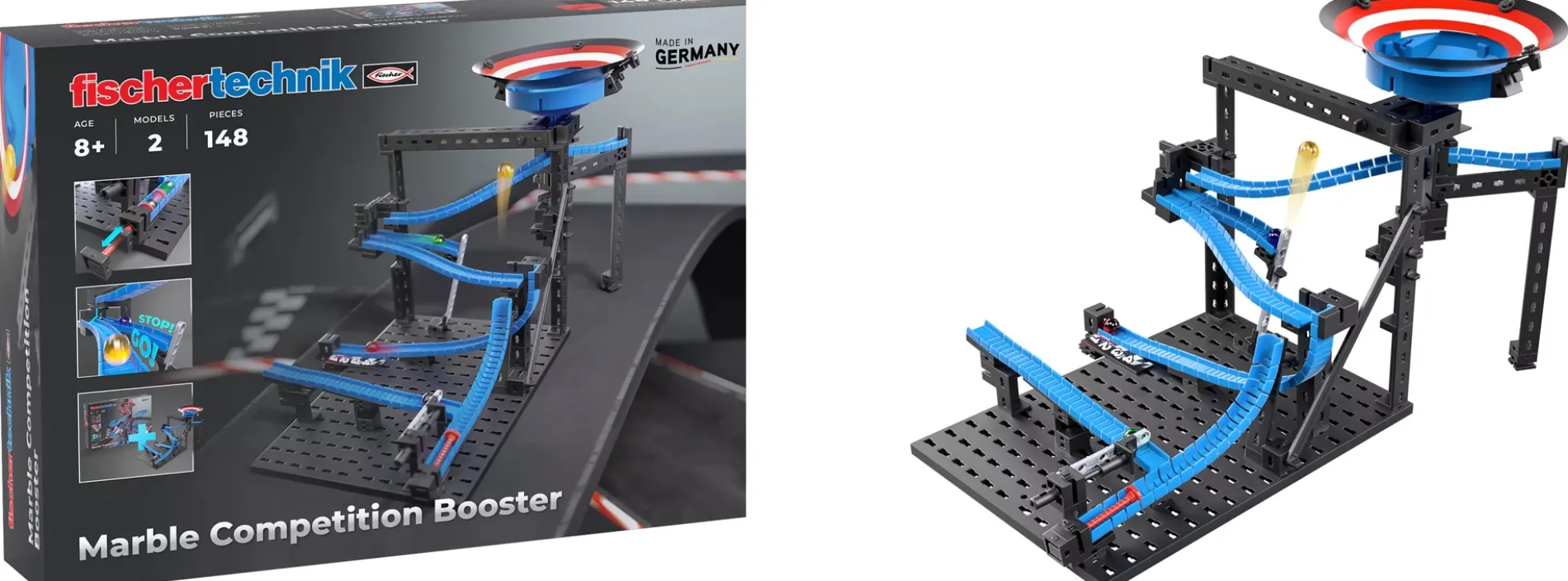 fischertechnik 571897 Marble Competition Booster | 148 Teile | 2 Modelle | Ab 8 Jahren