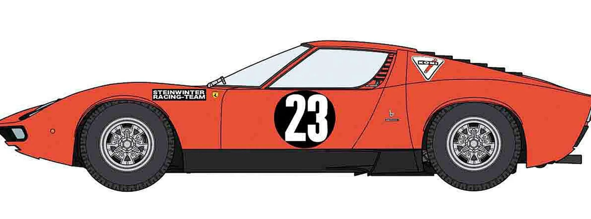 HASEGAWA 620567 Lamborghini Miura P400 Hockenheimring | Auto Bausatz 1:24
