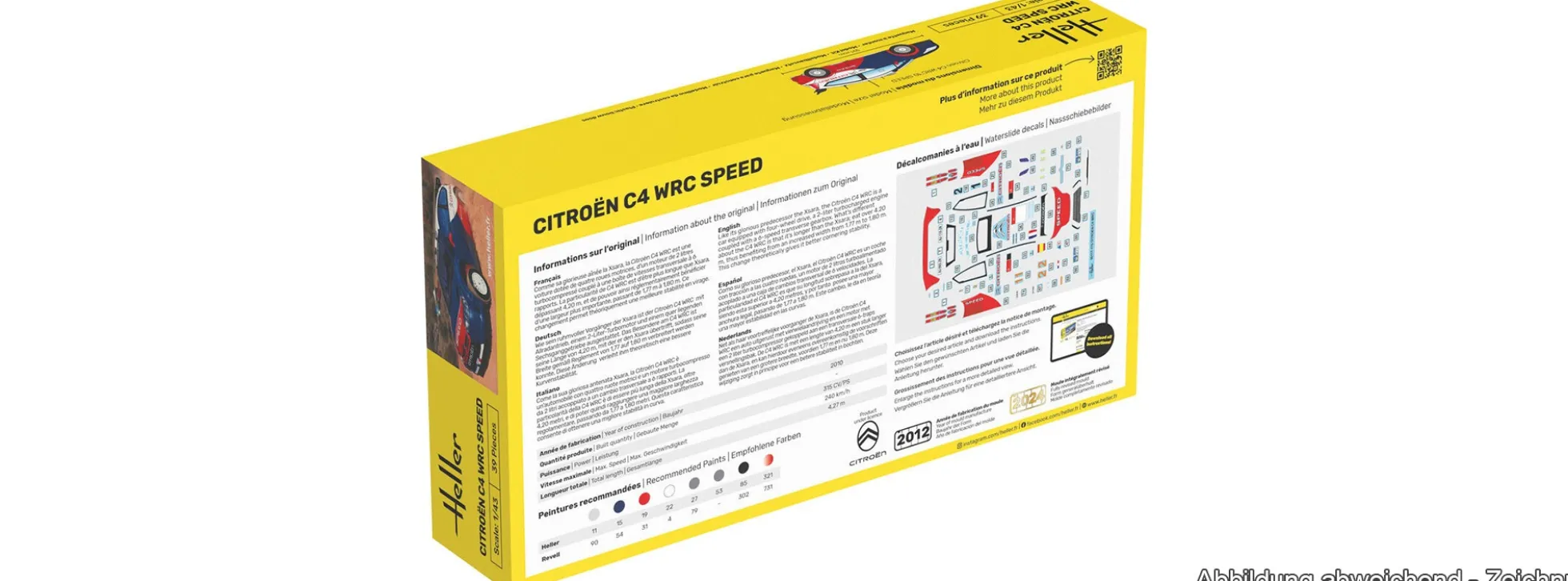 Heller 56117 Citroen C4 Starter-Kit | Auto Bausatz 1:43