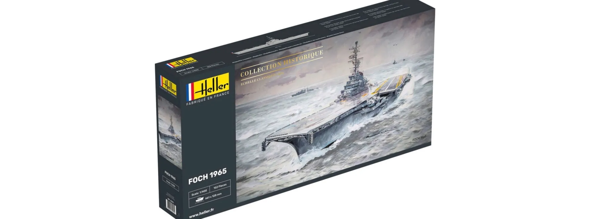 Heller 81071 Foch Flugzeugträger Schiff Bausatz 1:400