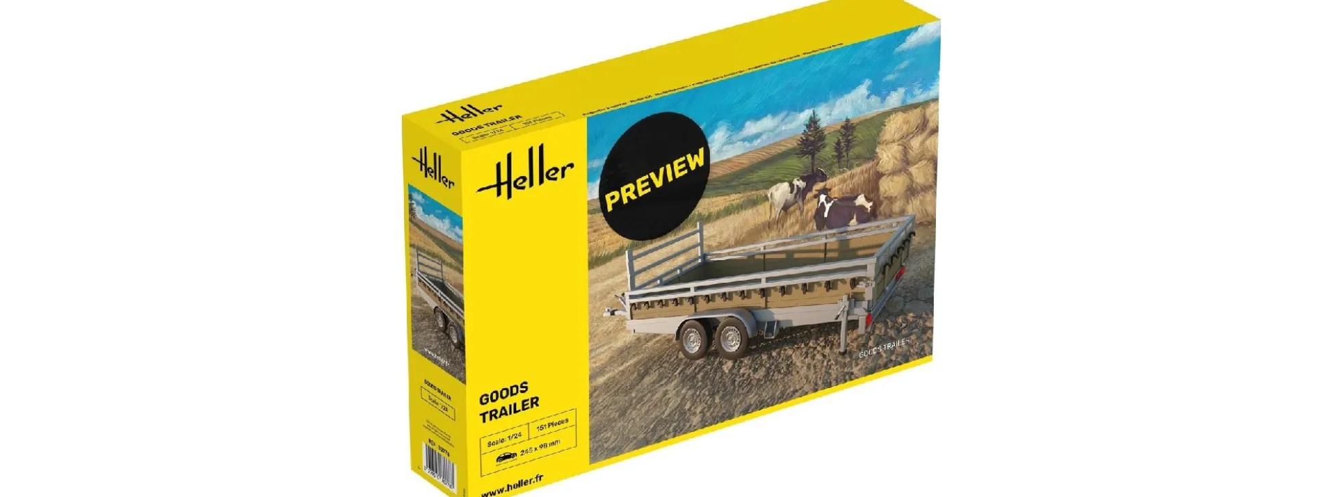 Heller 80778 Goods Trailer | Anhänger Bausatz 1:24