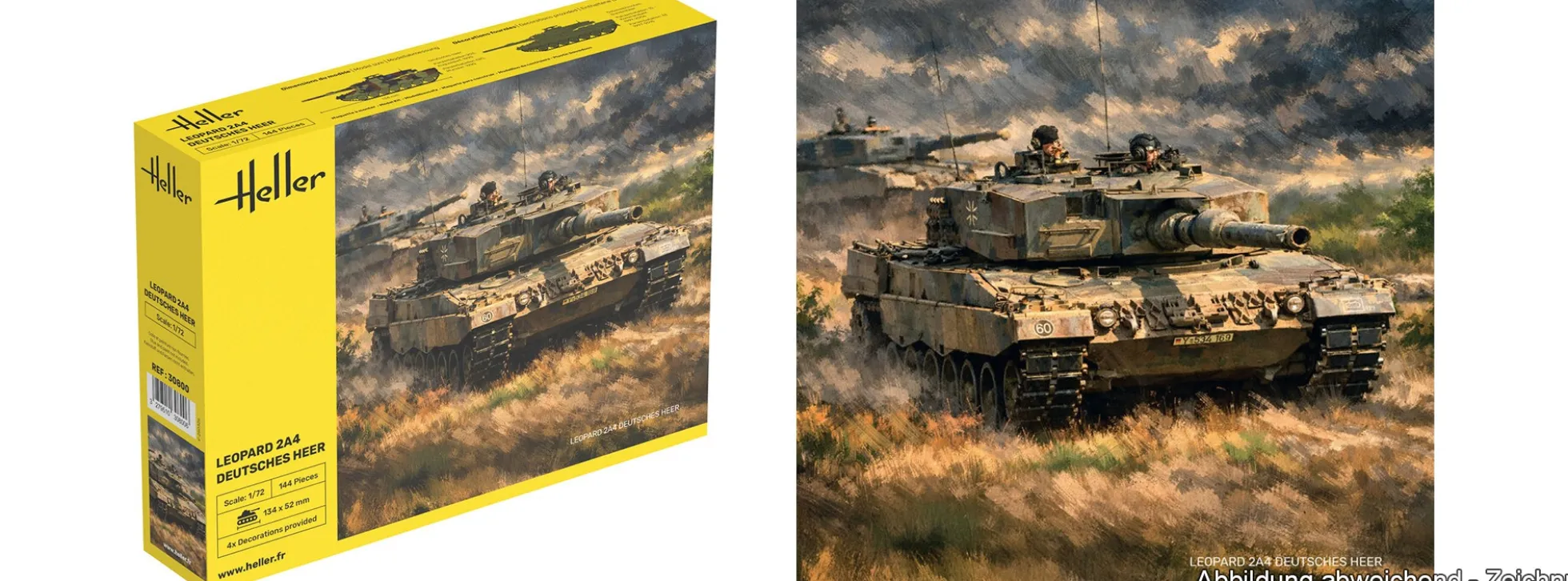 Heller 30800 Leopard 2A4 - Deutsches Heer | Militär Bausatz 1:72