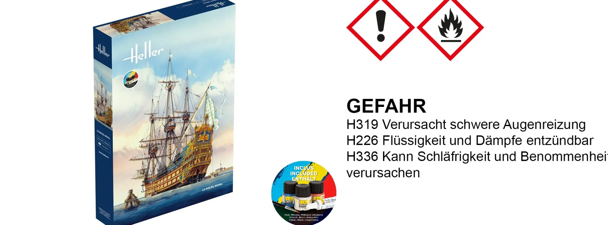 Heller 58899 Le Soleil Royal | Starter-Kit | Schiff Bausatz 1:100