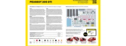 Heller 58705 Peugeot 205 GTI Starter-Kit | Auto Bausatz 1:24
