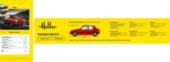 Heller 58705 Peugeot 205 GTI Starter-Kit | Auto Bausatz 1:24