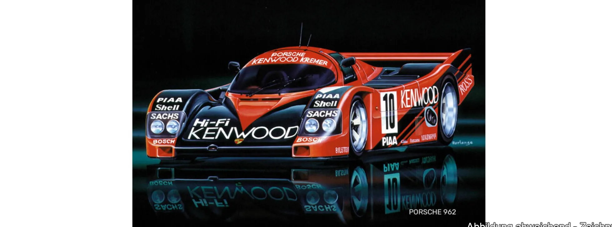 Heller 56109 Porsche 962 Starter-Kit | Auto Bausatz 1:43