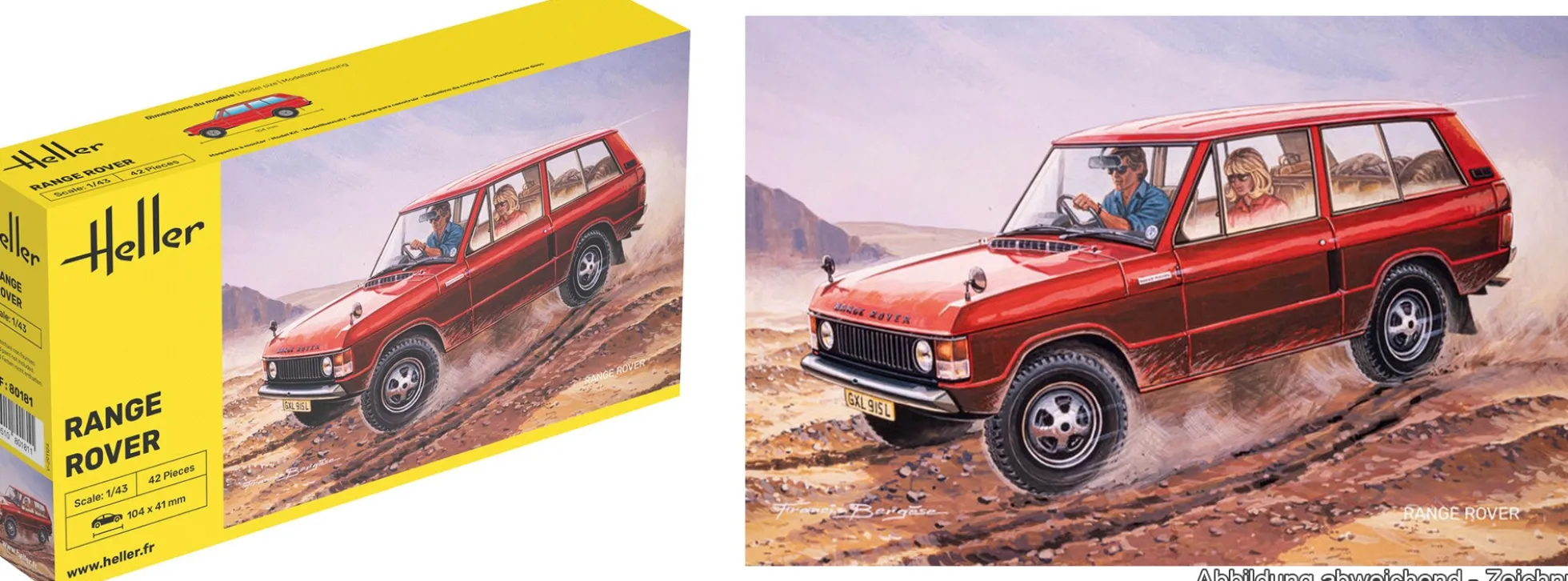 Heller 80181 Range Rover | Auto Bausatz 1:43