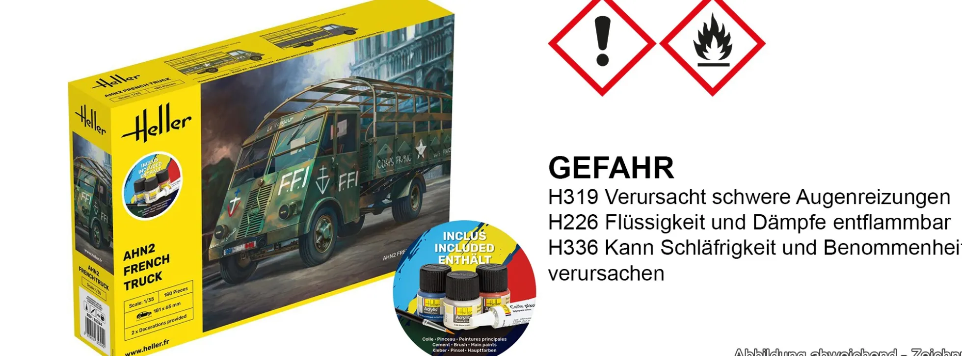 Heller 35324 Starter-Kit AHN2 French Truck | LKW-Bausatz 1:35