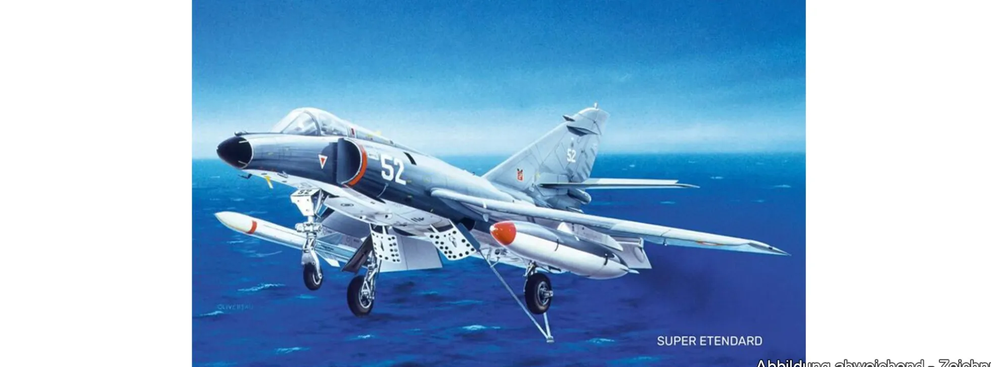 Heller 56360 Starter-Kit Super Etendard | Flugzeug Bausatz 1:72