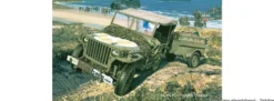 Heller 56997 US M151 1/4-Ton Nutzfahrzeug + Anhänger | Starter-Kit | Militär Bausatz 1:72