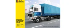 Heller 81703 Volvo F12-20 Globetrotter mit 2-Achs-Auflieger | LKW Bausatz 1:32