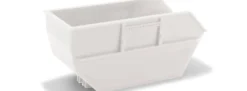 herpa 054607 Absetzmulde 15 Kubikmeter für AK16 2 Stück weiss Zubehör LKW-Modell 1:87