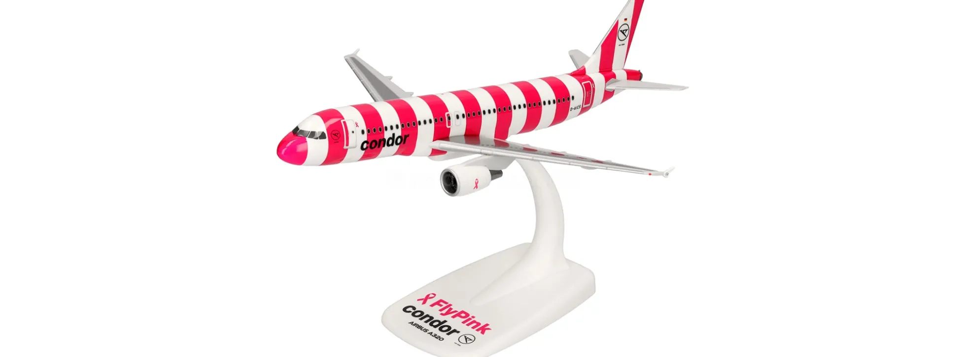 herpa 614788 Airbus A320 Condor FlyPink Plane | WINGS Snap-Fit 1:200