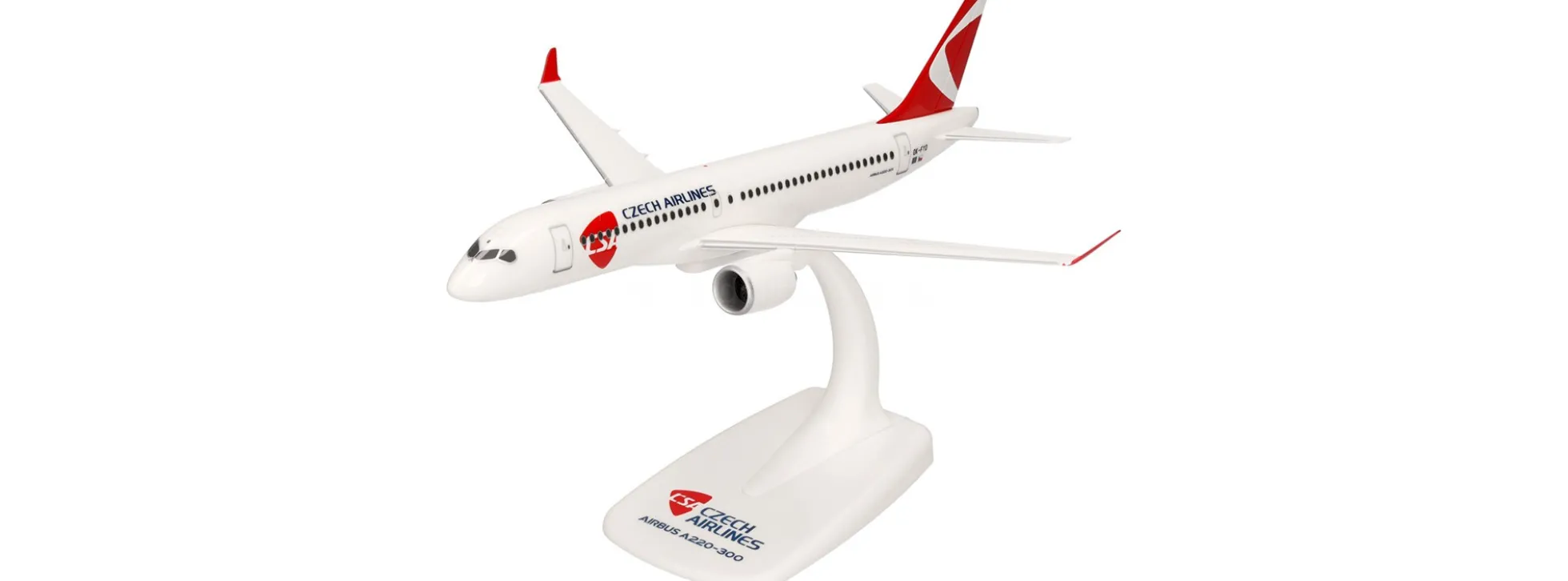 herpa 614733 Airbus A220-300 CSA Czech Airlines | Snap-Fit WINGS 1:200