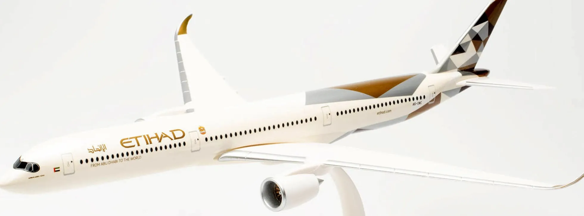 herpa 613866 Airbus A350-1000 Etihad Airways - A6-XWC | Snap-Fit WINGS 1:200