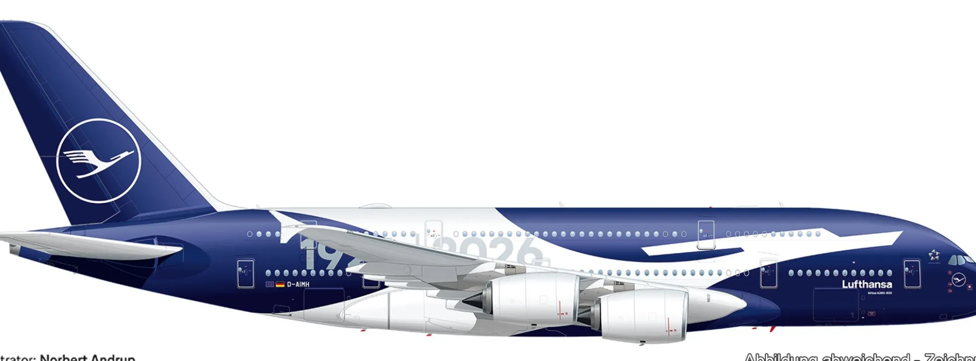 herpa 539494 Airbus A380 100 Jahre Lufthansa | WINGS 1:500