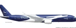 herpa 614924 Airbus A350-900 Lufthansa 100 Jahre | WINGS Snap-Fit 1:200