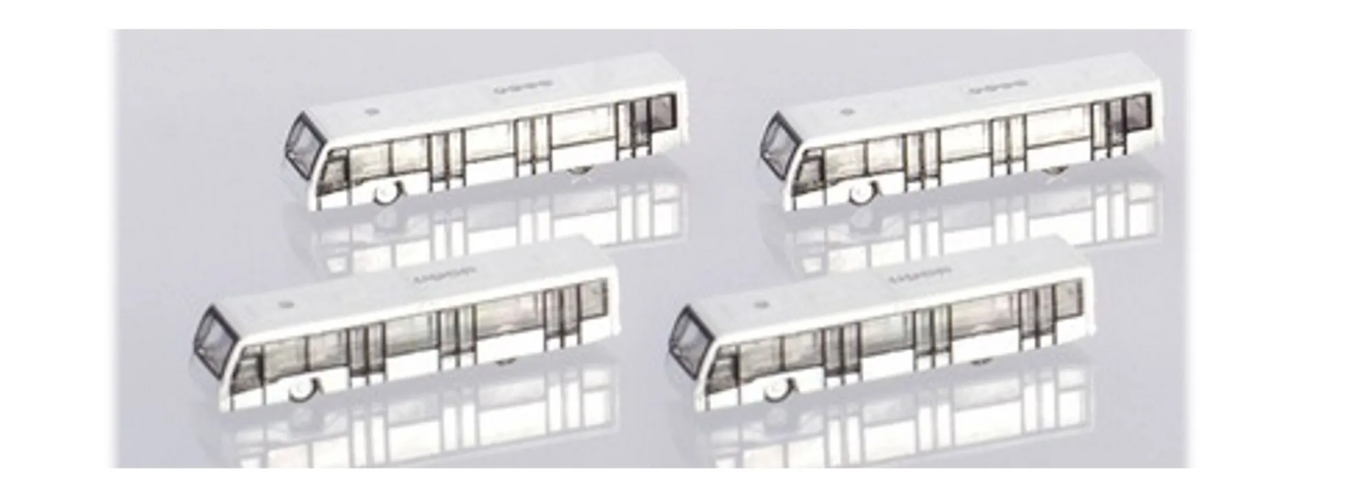 herpa 533706 Airport Bus Set 4 Stück 1:500