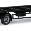 herpa 076289 Anhänger für Abrollbehälter schwarz 1:87