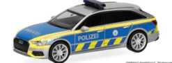 herpa 099547 Audi A6 Avant - Polizei Thüringen | Blaulichtmodell 1:87