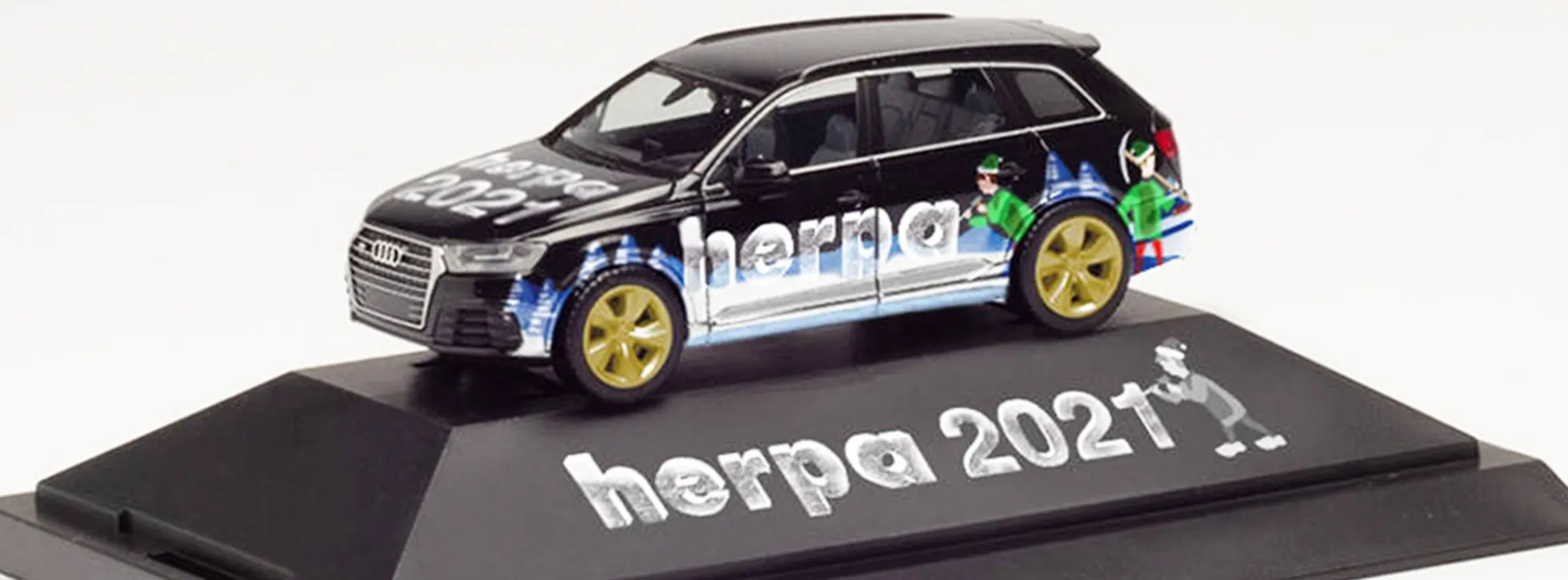 herpa 102179 Audi Q7 Herpa Weihnachts-PKW 2021 PKW-Modell 1:87