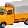 herpa 099523 BASIC Ford Transit Pritsche/Plane - kommunalorange | Modellauto 1:87