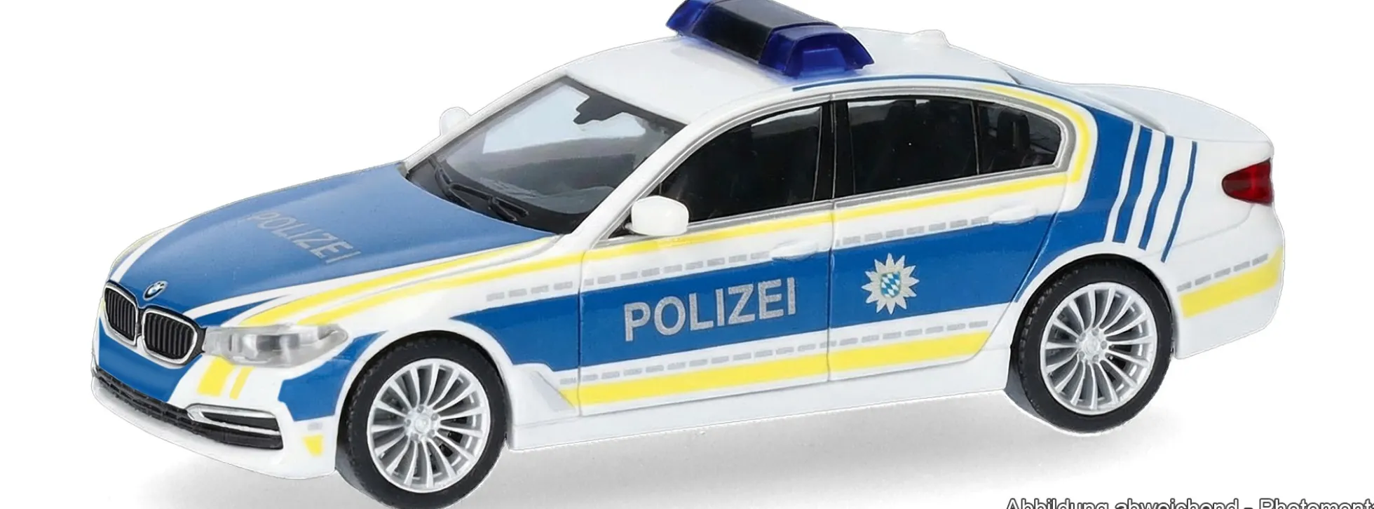 herpa 099493 BMW 5er Limousine - Polizei Bayern | Blaulichtmodell 1:87
