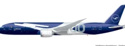 herpa 573986 Boeing B787-9 Lufthansa Berlin Dreamliner 100 Jahre | WINGS 1:200