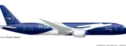 herpa 573986 Boeing B787-9 Lufthansa Berlin Dreamliner 100 Jahre | WINGS 1:200