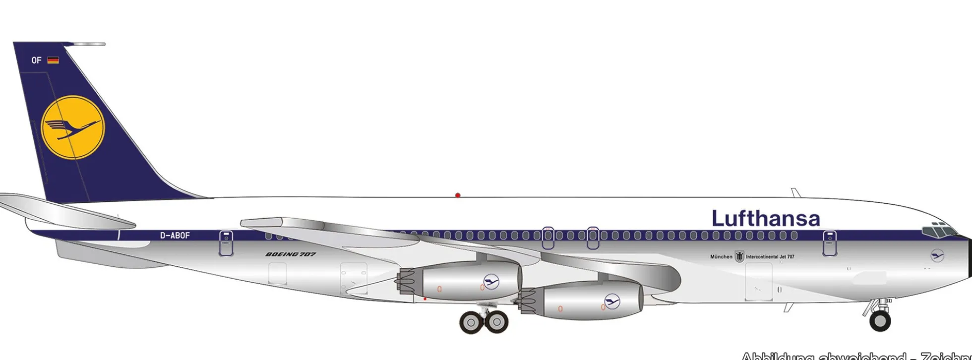 herpa 573702 Boeing 707-400 Lufthansa München | WINGS 1:200