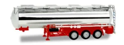 herpa 076456-002 Chemiechromtank Auflieger 3achs Feldbinder Auflieger für LKW 1:87