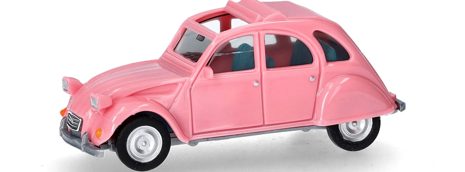 herpa 020824-008 Citroen 2 CV Faltdach offen hellrosa Automodell 1:87