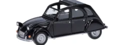 herpa 027632-007 Citroen 2 CV mit Queue schwarz | Modellauto 1:87