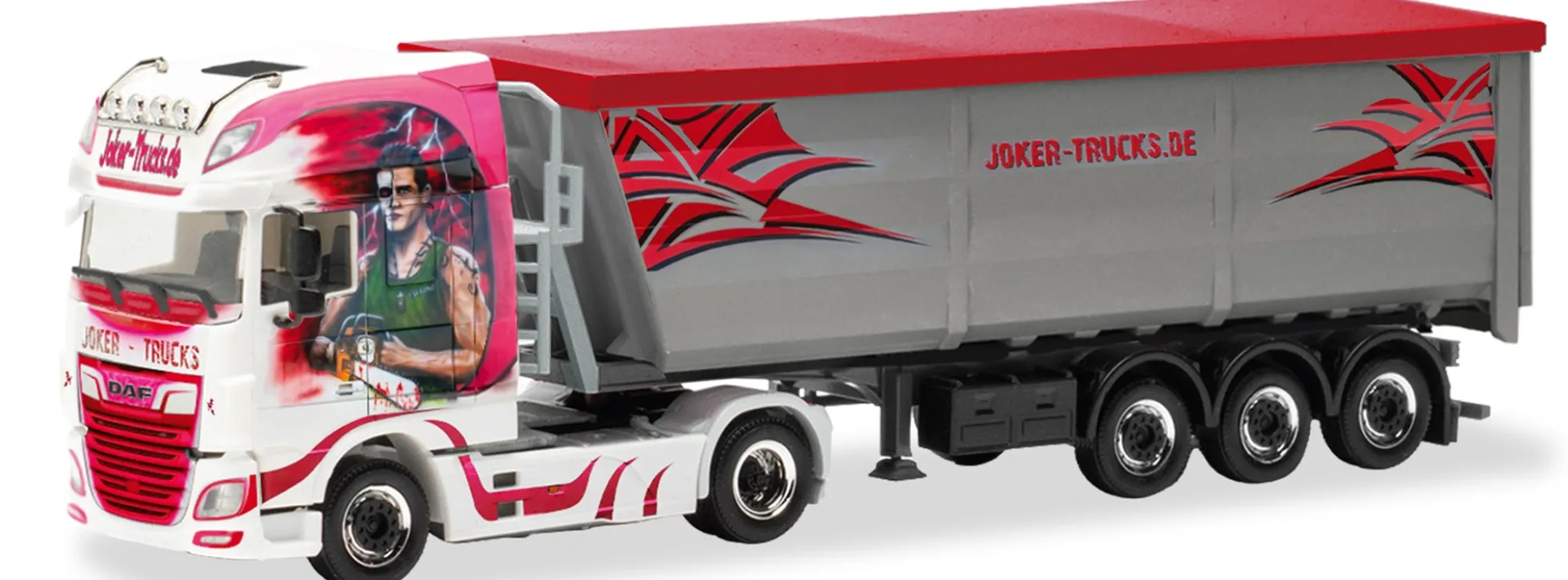 herpa 322058 DAF XF SSC Stahlmuldensattelzug Joker Trucks LKW-Modell 1:87
