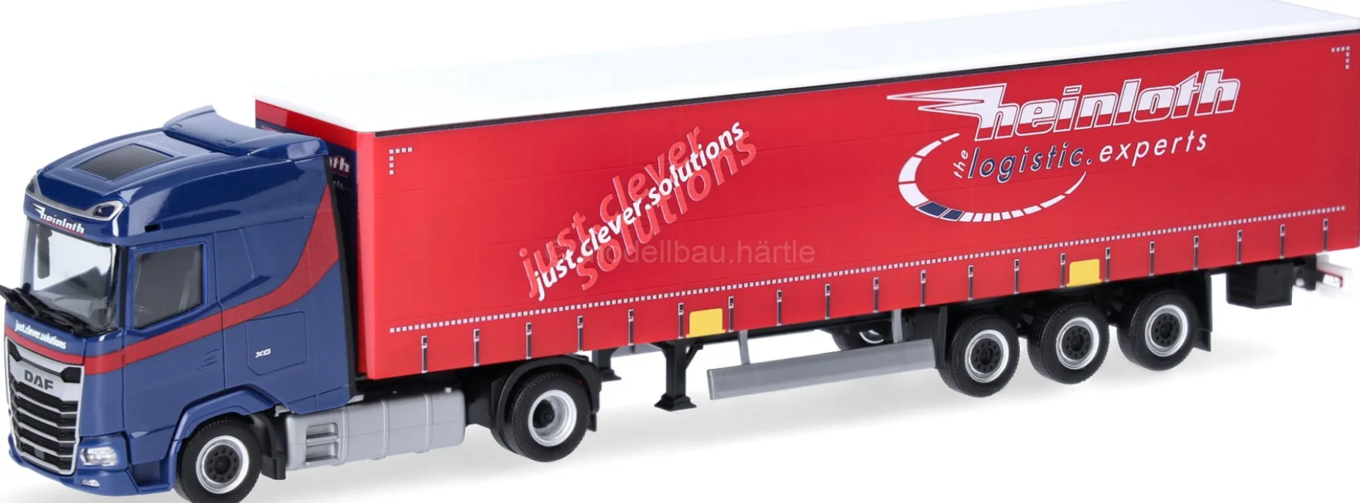 herpa 319881 DAF XG Gardinenplanensattelzug Heinloth LKW-Modell 1:87