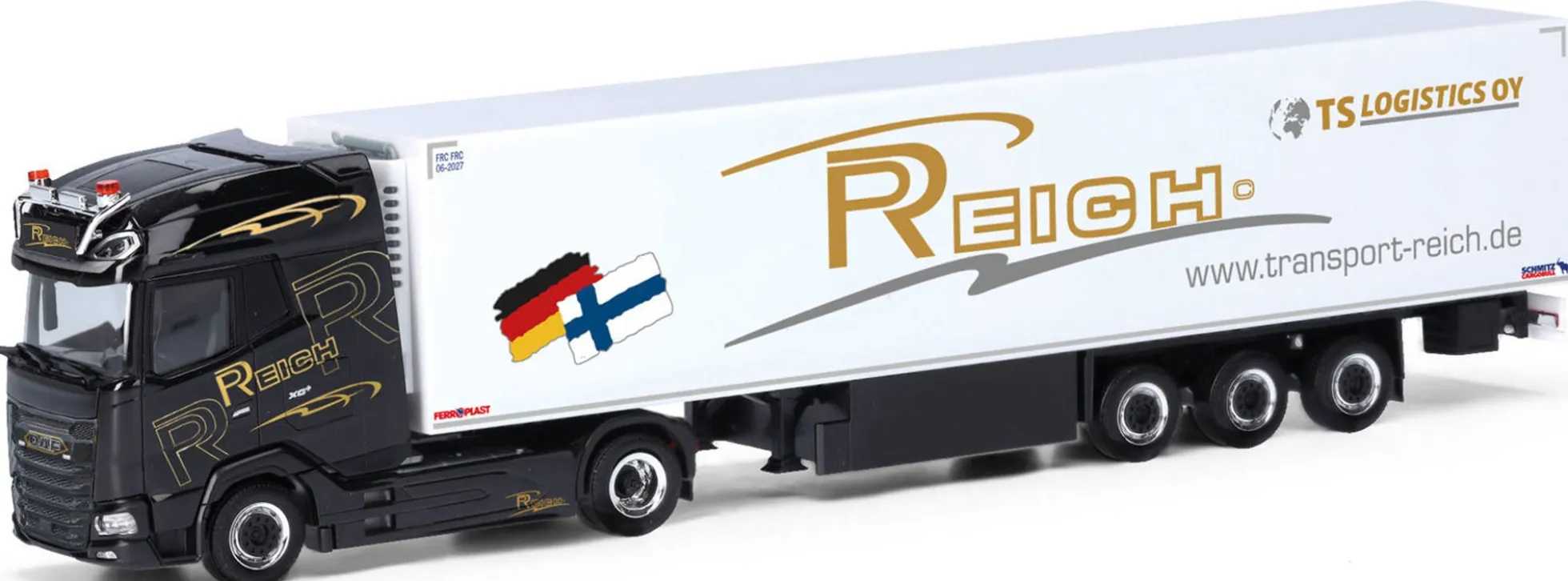 herpa 318112 DAF XG+ Kühlkoffersattelzug Reich LKW-Modell 1:87