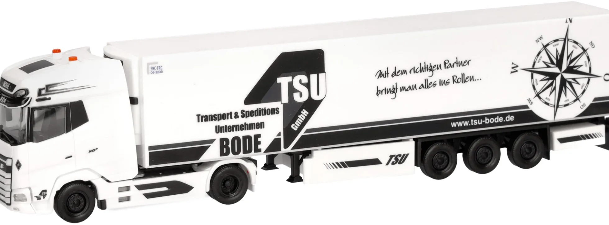 herpa 319959 DAF XG+ Kühlkoffersattelzug TSU Jens Bode LKW-Modell 1:87