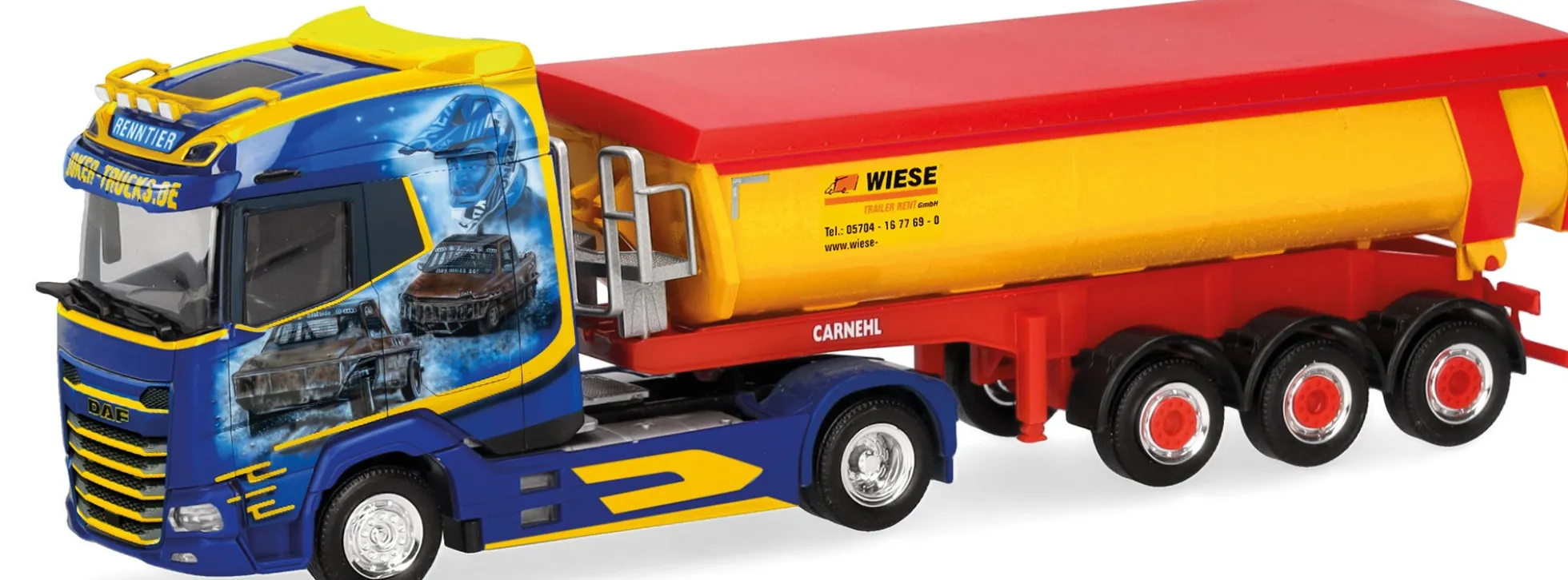 herpa 321228 DAF XG Rundmuldensattelzug Joker Trucks LKW-Modell 1:87