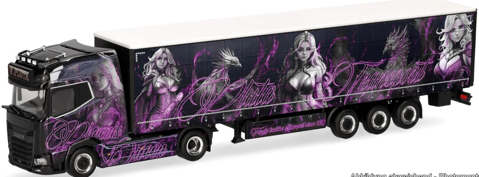 herpa 320979 DAF XG+ Sattelzug - Pluta/Phoenix Queen | LKW-Modell 1:87