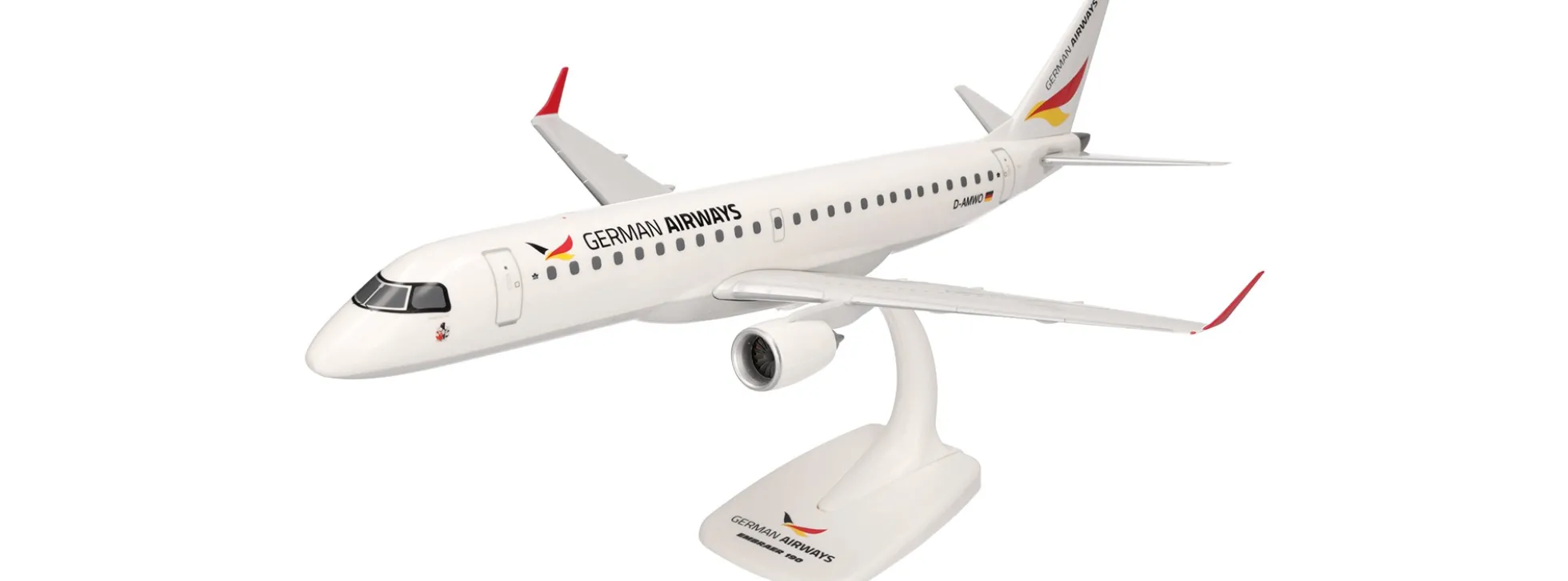 herpa 614214 Embraer E-190 German Airways | Snap-Fit WINGS 1:100