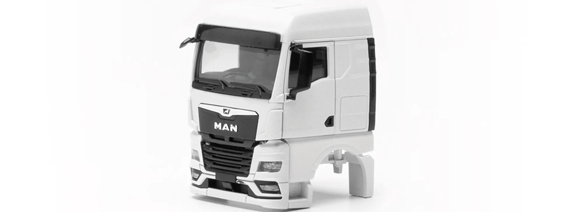 herpa 085618 Fahrerhaus MAN TGX GM ohne Windleitbleche | 2 Stück | Teileservice 1:87