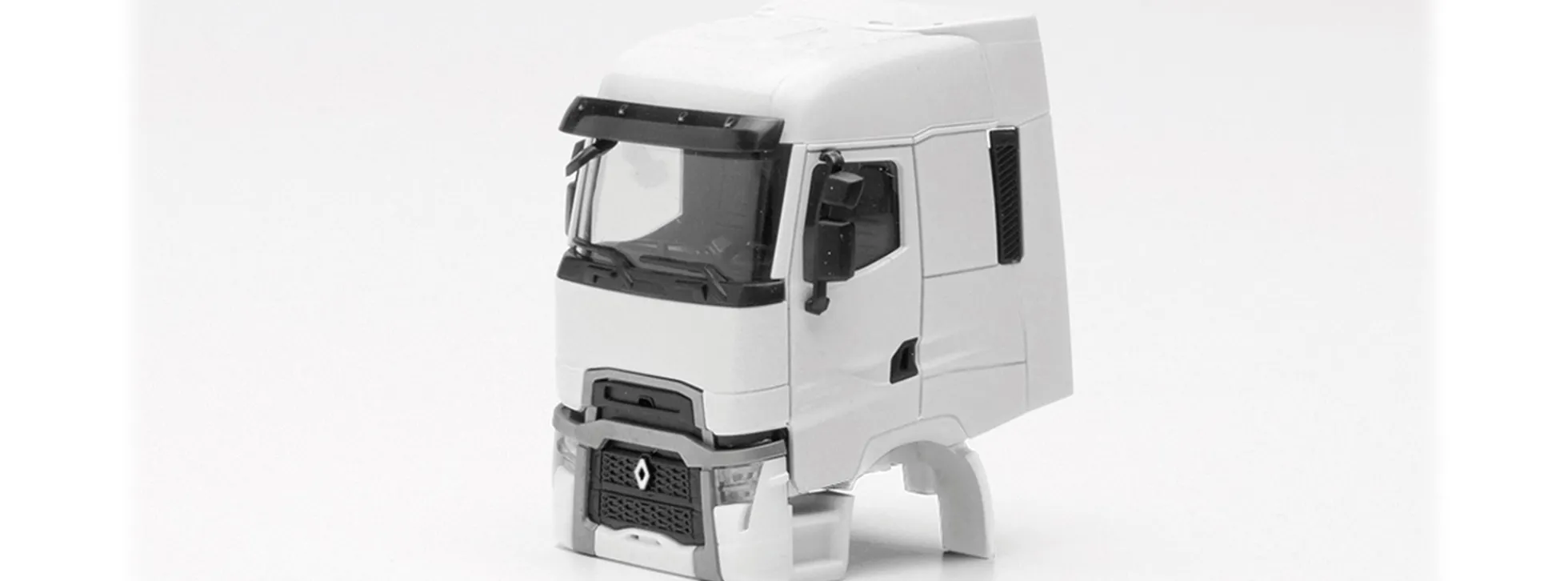 herpa 085489 Fahrerhaus Renault T facelift - weiß | 2 Stück | LKW-Zubehör 1:87